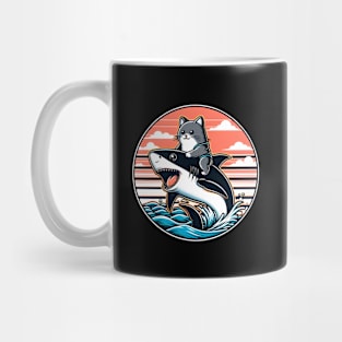 cute cat shark Mug